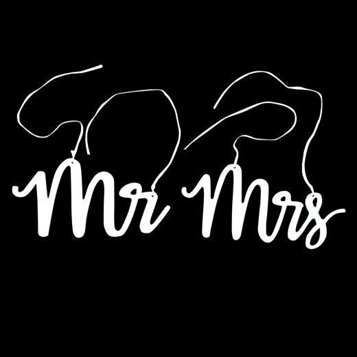 Mr and Mrs Chair Signs
