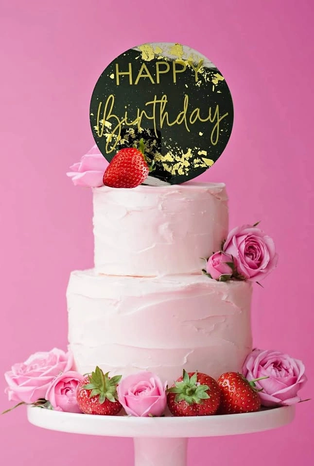 Acrylic Cake Toppers - Handmade & Reusable