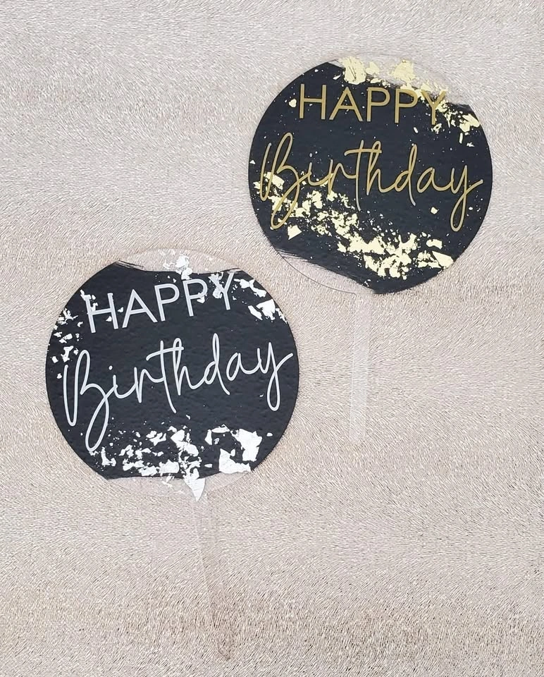 Acrylic Cake Toppers - Handmade & Reusable - photo 2