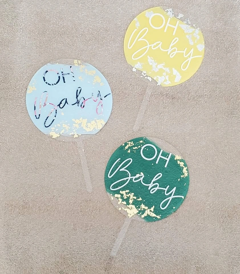 Acrylic Cake Toppers - Handmade & Reusable - photo 5