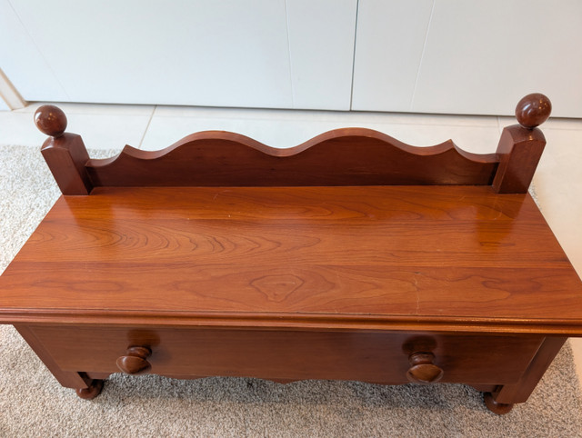 Solid Wood Shelf With Pull Out Drawer - photo 2