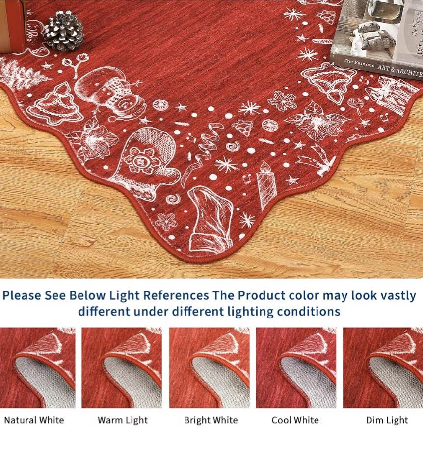 8x10 ft Red Area Rug - Brand New Sealed - photo 2