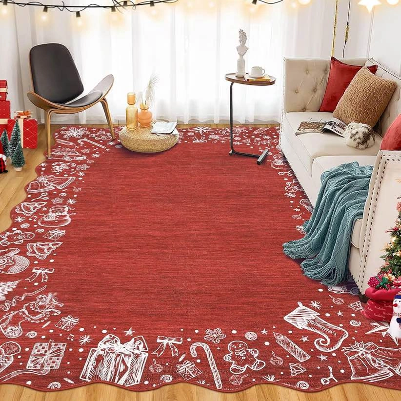 8x10 ft Red Area Rug - Brand New Sealed - photo 3