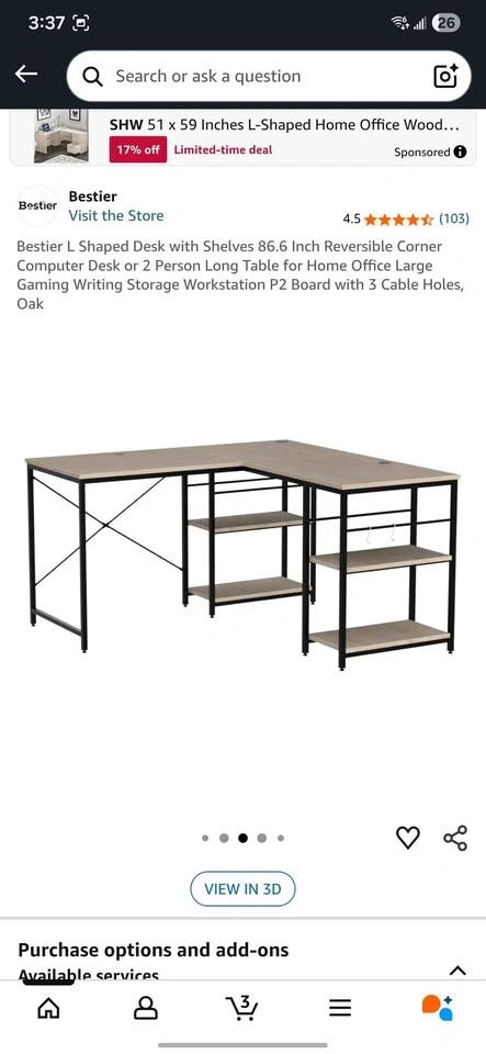 Study desk L shaped - photo 3