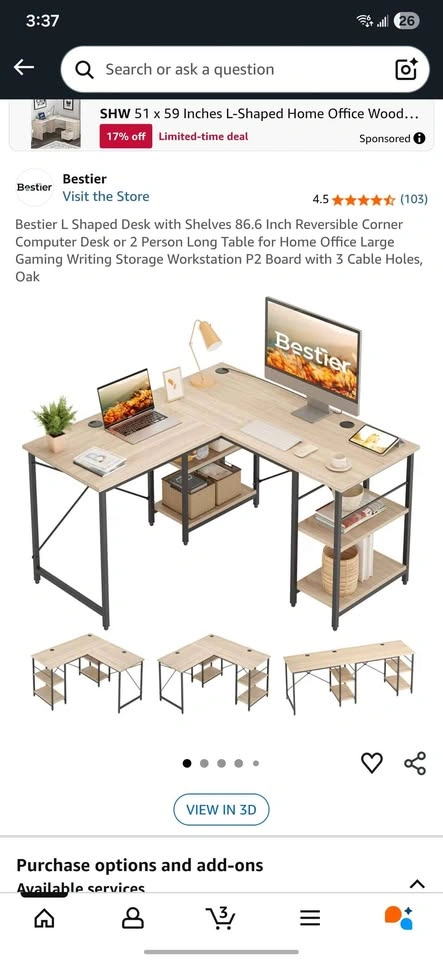 Study desk L shaped - photo 5
