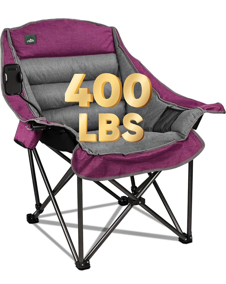 Oversized XL Camping Chair - Heavy Duty 400 lbs