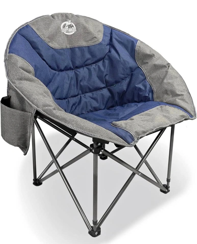 Northroad Folding Moon Chair - Padded Camping Chair w/ Cooler &