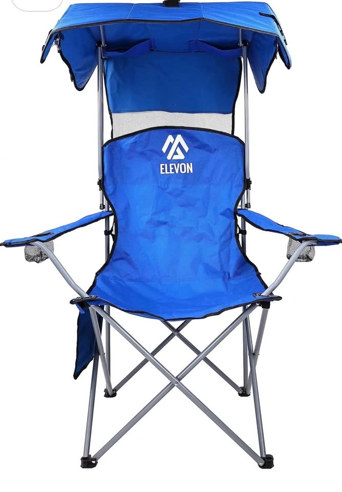ELEVON Folding Camping Chair with Shade Canopy - Blue - photo 5
