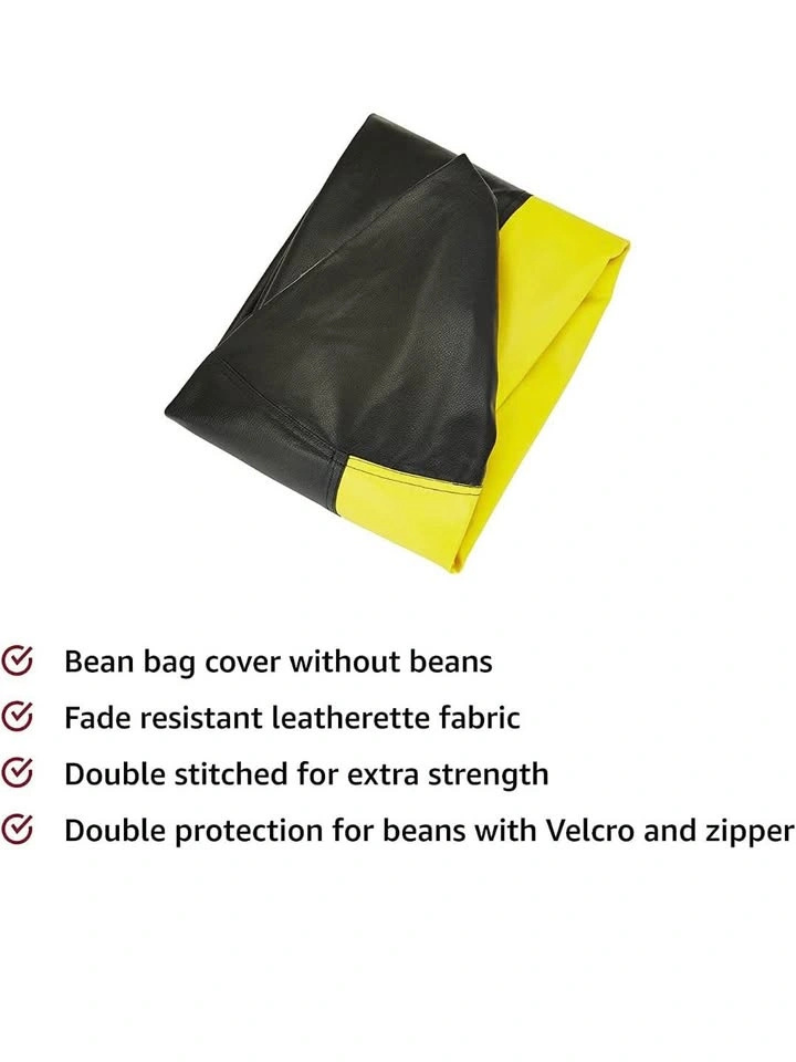 XXXL Yellow Black Bean Bag - photo 3