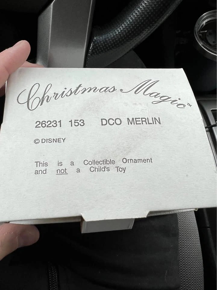 DCO Disney Vintage Christmas Ornament - Doc Merlin NEW $10 - photo 2