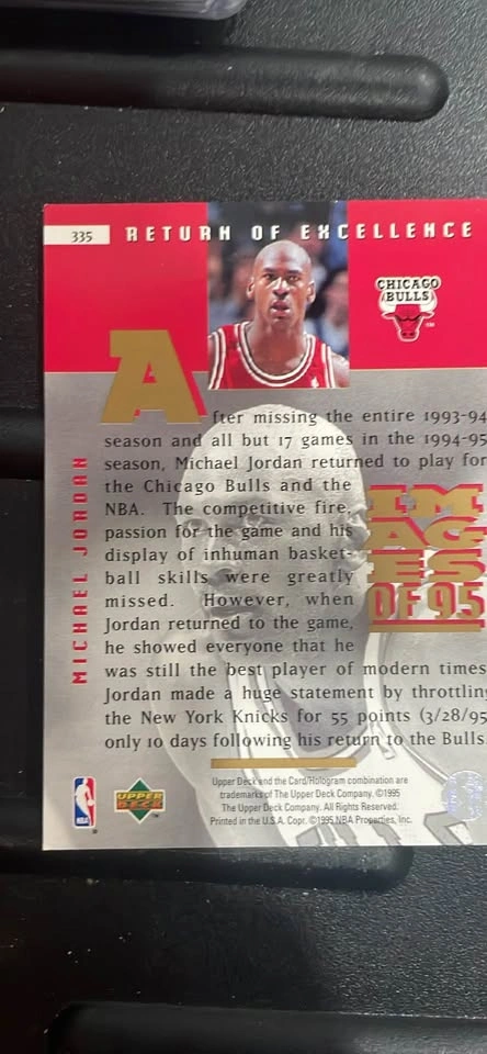 Michael Jordan - Images of 95 Return of Excellence - photo 2