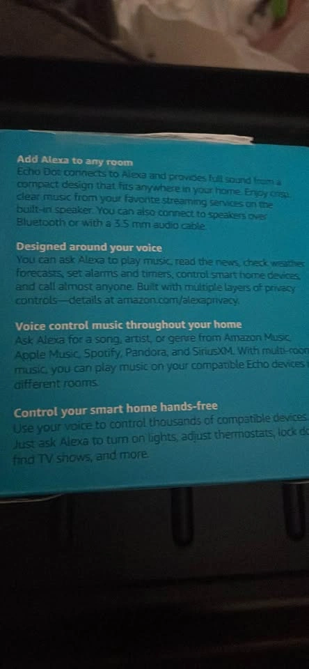 Black Amazon Echo Dot (3rd Gen) - Brand New Sealed Box - photo 3