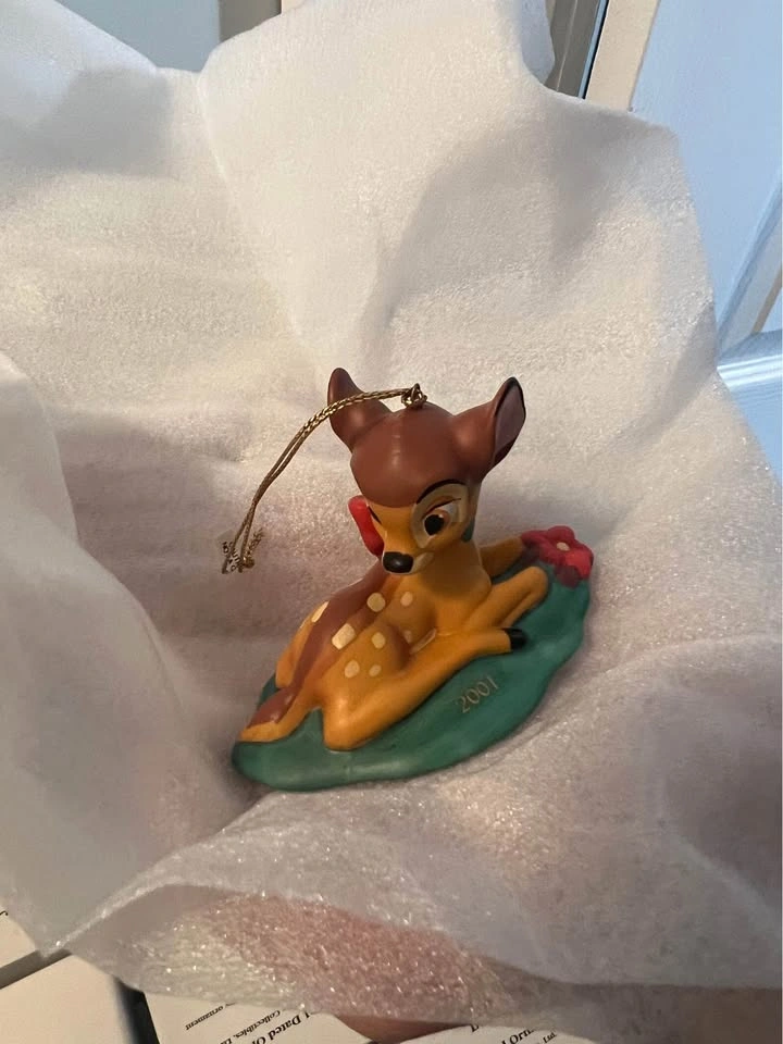 DCO Disney Vintage Christmas Ornament - Porcelain Bambi NEW - photo 2