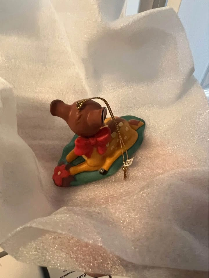 DCO Disney Vintage Christmas Ornament - Porcelain Bambi NEW - photo 3