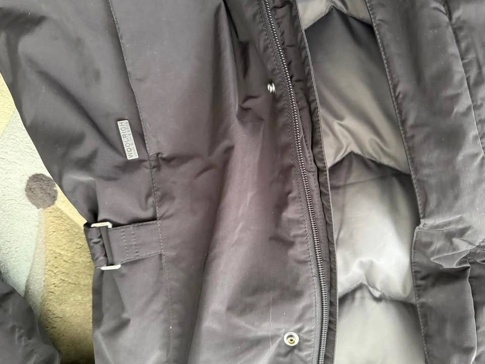 Woolrich Black Parka with Fur Trim Size L - photo 3