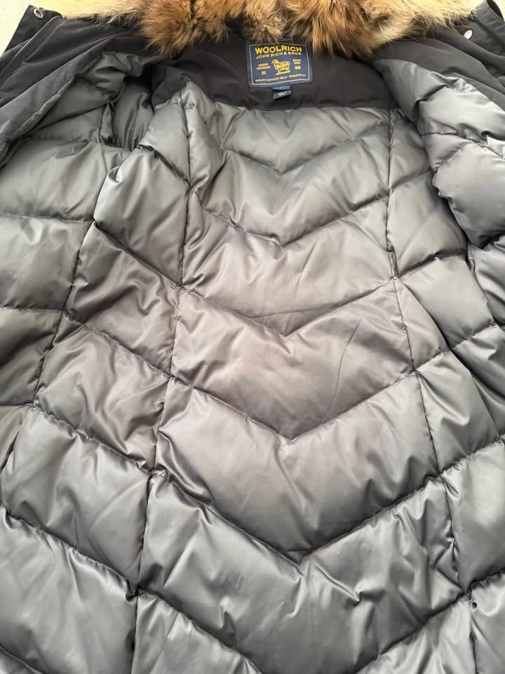 Woolrich Black Parka with Fur Trim Size L - photo 4