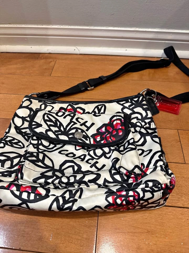 Coach Floral Graffiti Crossbody Bag