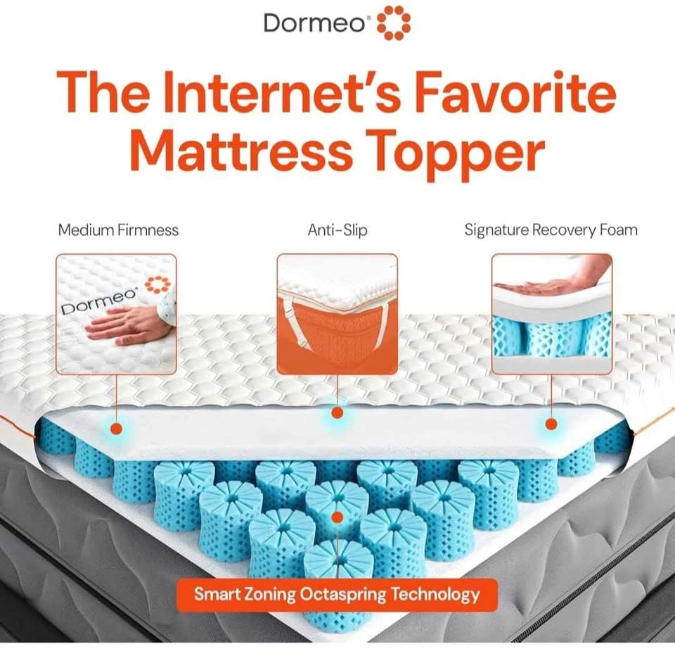 NEW Dormeo Premium Twin XL Cooling Mattress Topper - photo 5