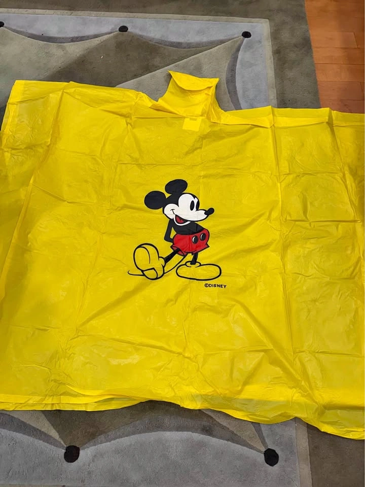 Disney Mickey Mouse Yellow Rain Poncho