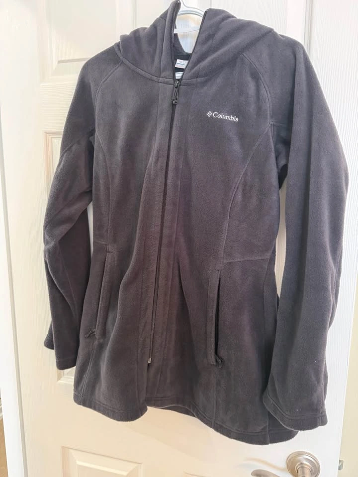 Columbia Hooded Fleece Jacket Dark Gray - photo 2