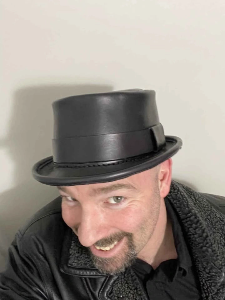 Custom leather porkpie hats - photo 3