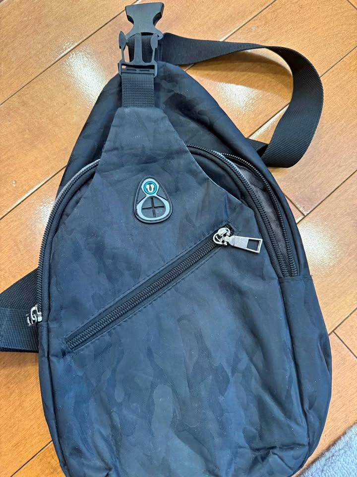 Black Camo Sling Bag