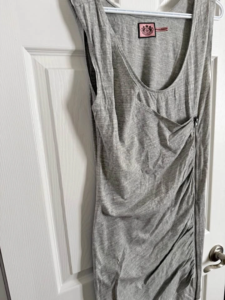 Juicy Couture Grey Sleeveless Dress L
