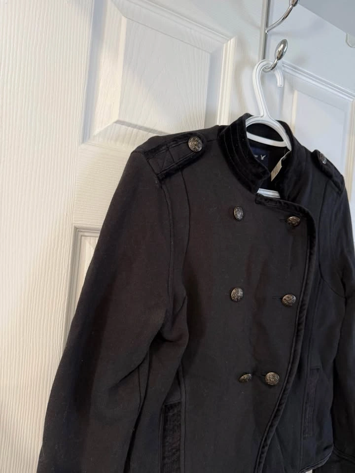 American Eagle Black Military Style Jacket - photo 3