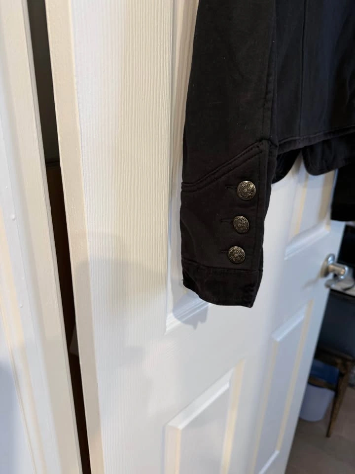 American Eagle Black Military Style Jacket - photo 5