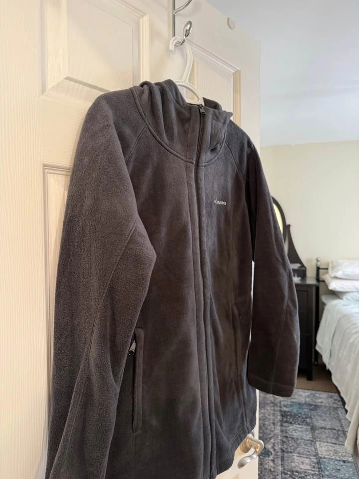 Columbia hooded full zip fleece jacket Black - photo 2