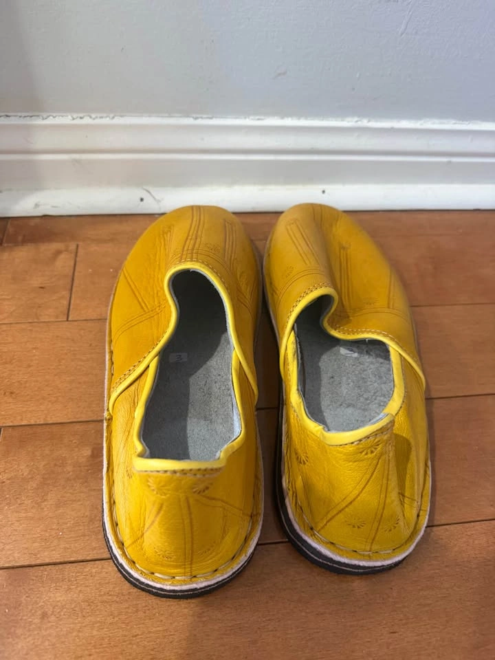 Unisex Real Leather Slip on Shoes - photo 4