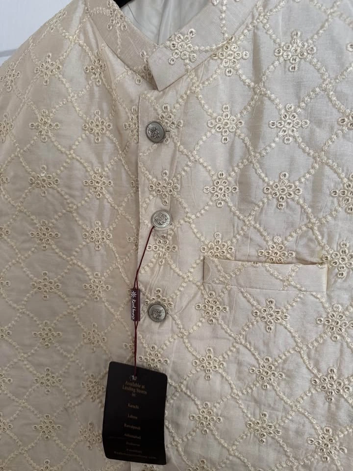 Men's Indian Waistcoat - Size Large Slim - photo 3