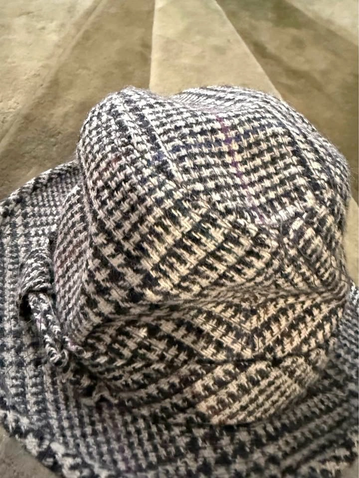 Gray Wool Fedora Hat: Short Brim Trilby, Unisex Winter Hat