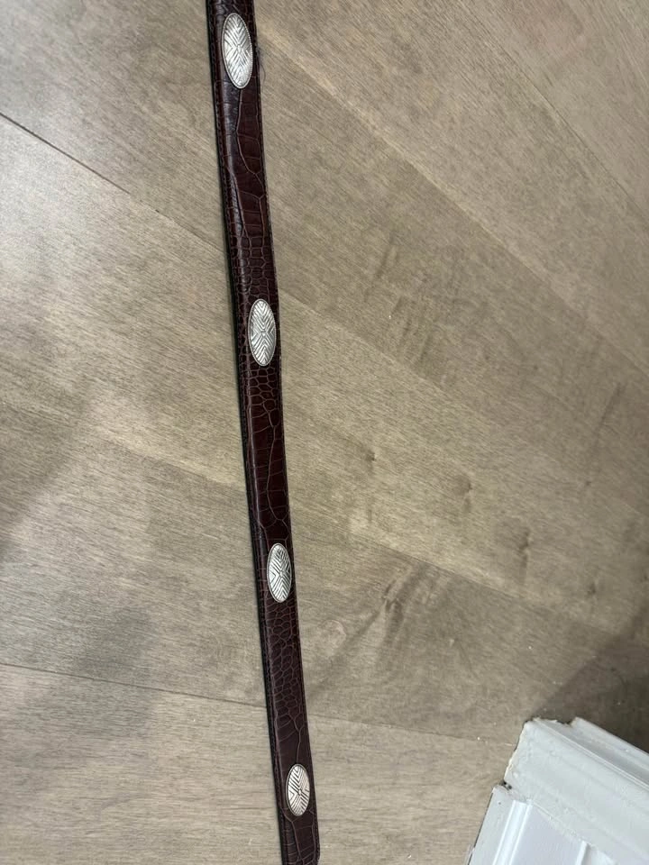 Roundtree & Yorke Leather Belt Size 32-34 - photo 4