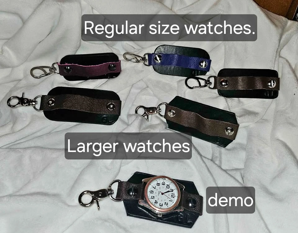 FR Construction Leather Nurse Watch Bases (Watch Not Included)