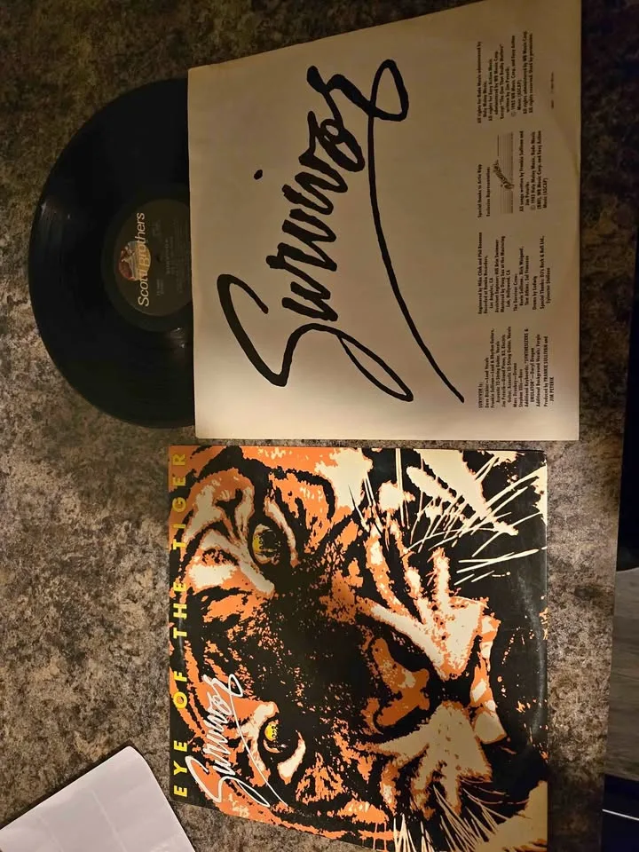 Survivor's iconic "Eye of the Tiger" vinyl record! thumbnail