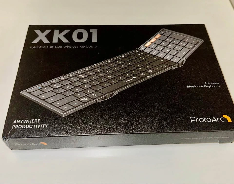 NEW Foldable Bluetooth Keyboard – 3-Device, Full Size, Wireless - photo 3