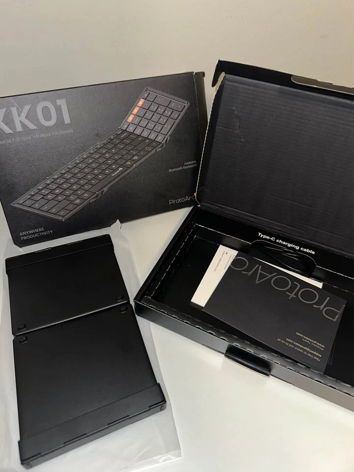 NEW Foldable Bluetooth Keyboard – 3-Device, Full Size, Wireless - photo 4
