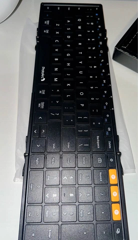 NEW Foldable Bluetooth Keyboard – 3-Device, Full Size, Wireless - photo 5