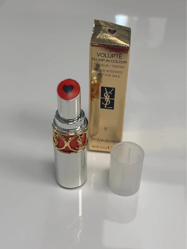 YSL Lipstick Volupté Plump-In-Colour #5 Orange – New - photo 2