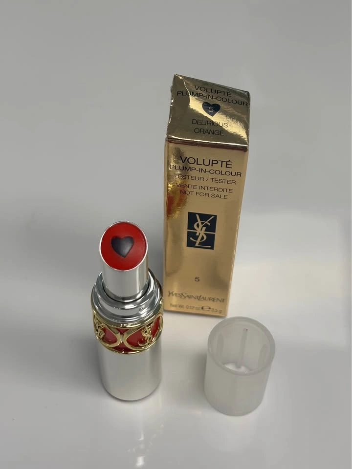 YSL Lipstick Volupté Plump-In-Colour #5 Orange – New - photo 3