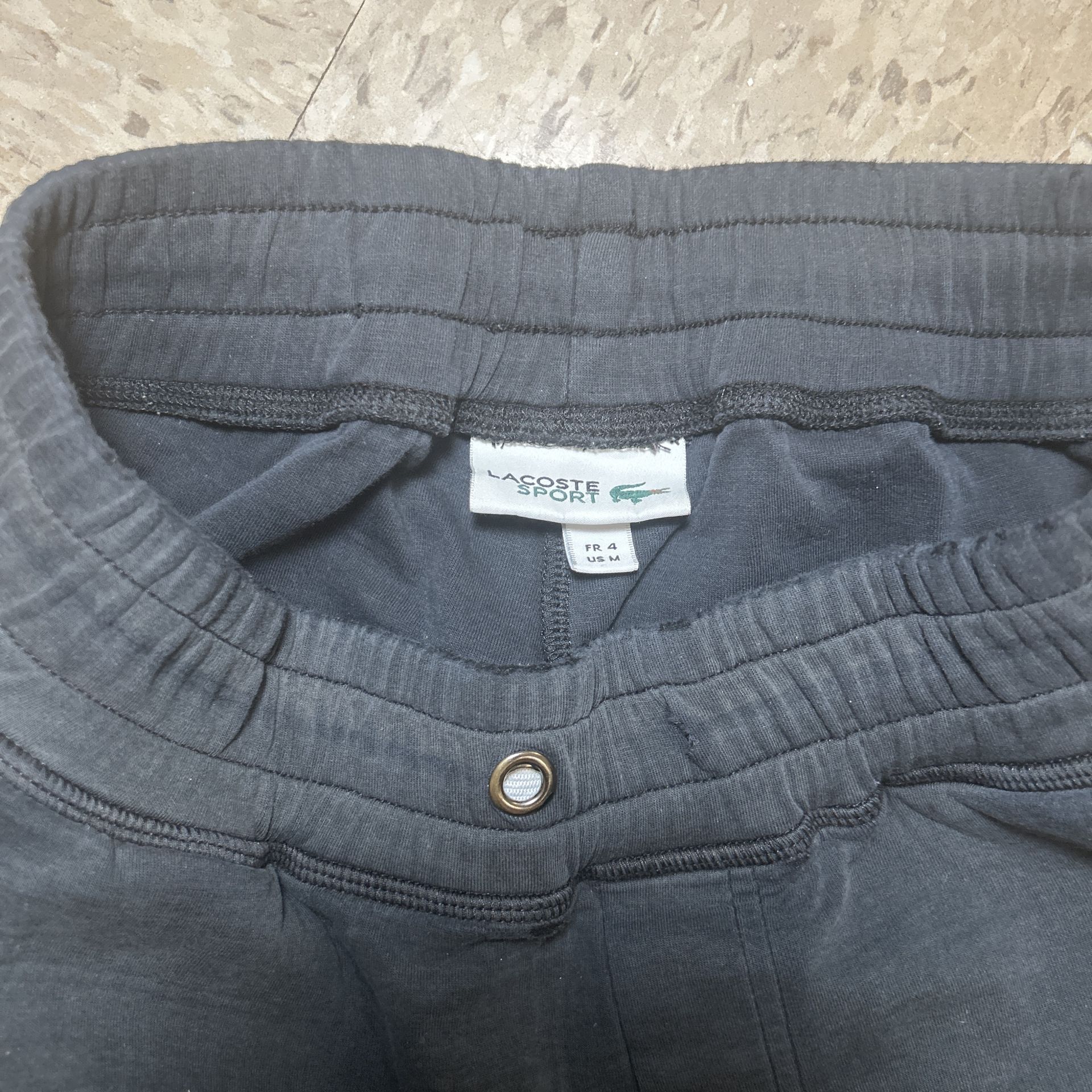 Lacoste Black Athletic Cotton-Blend Shorts w/ Green Croc Logo - - photo 4