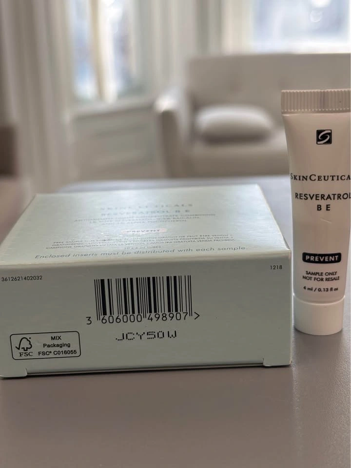 SkinCeuticals Resveratrol B E Antioxidant Night Serum Sample Box - photo 2