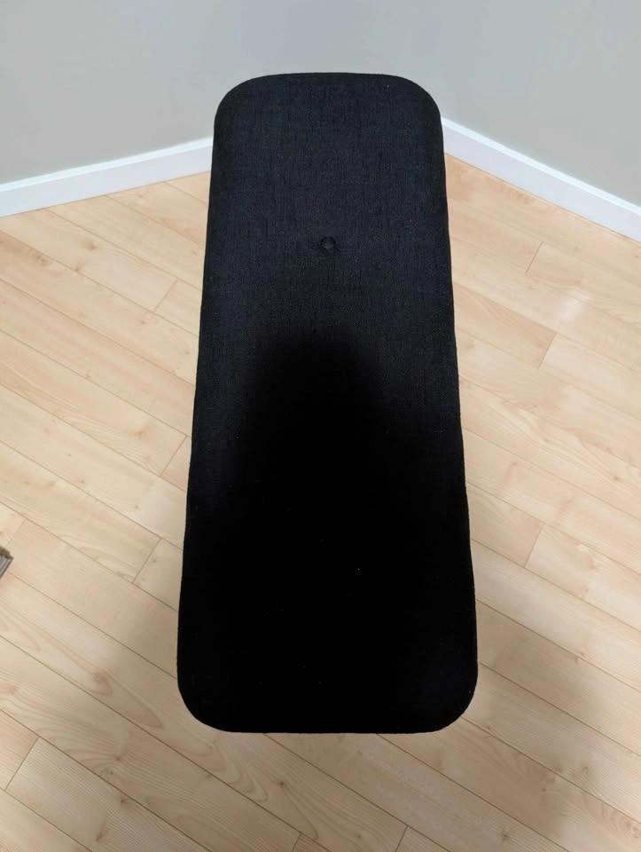 Sleek Black Accent Hallway Bench – Modern Bamboo - photo 4
