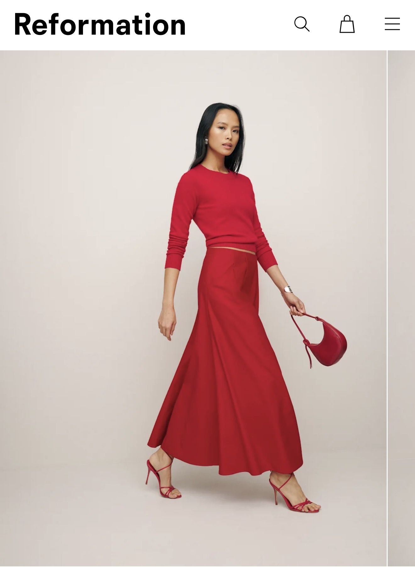 Reformation Lucy Skirt