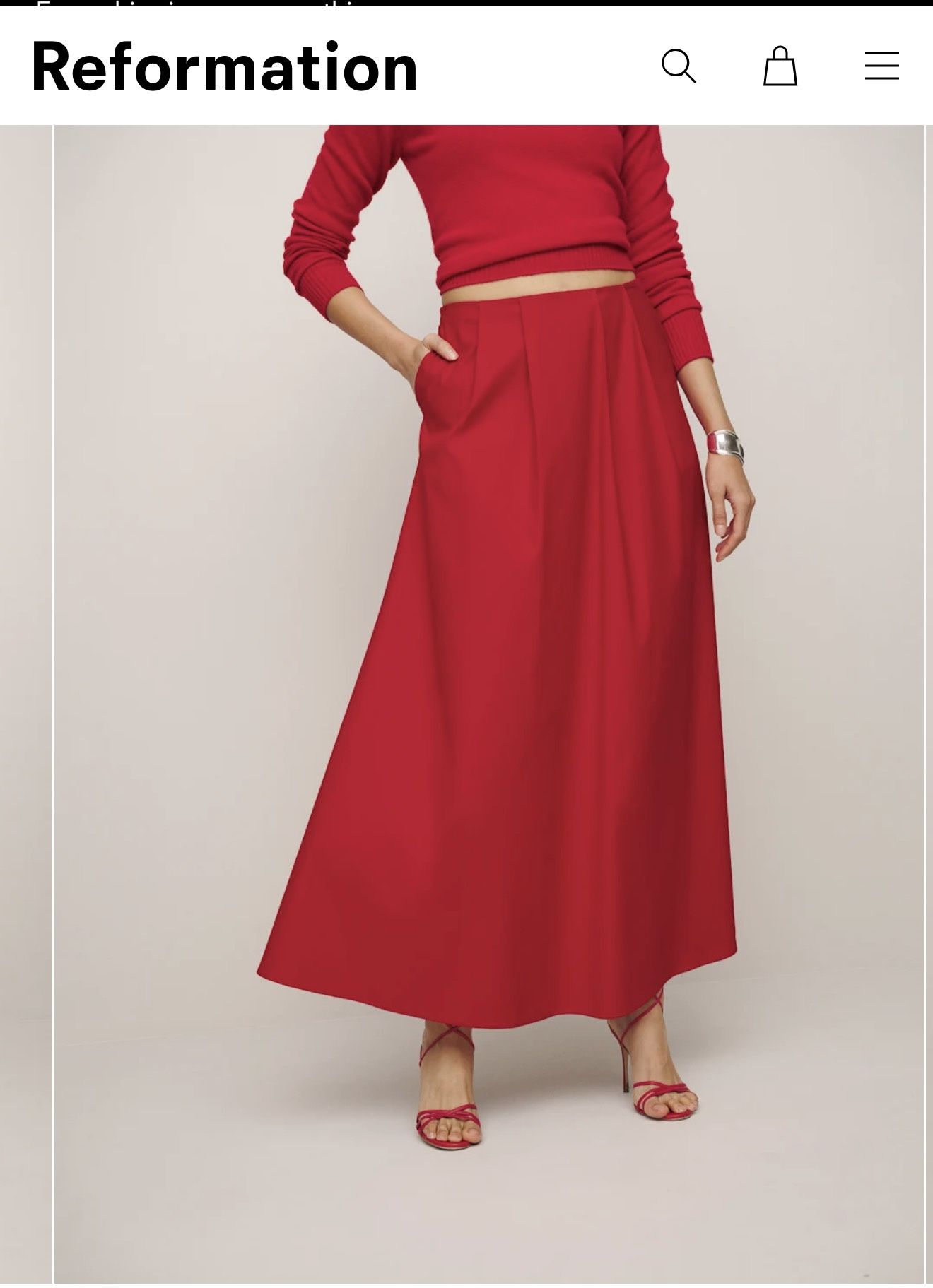 Reformation Lucy Skirt - photo 5