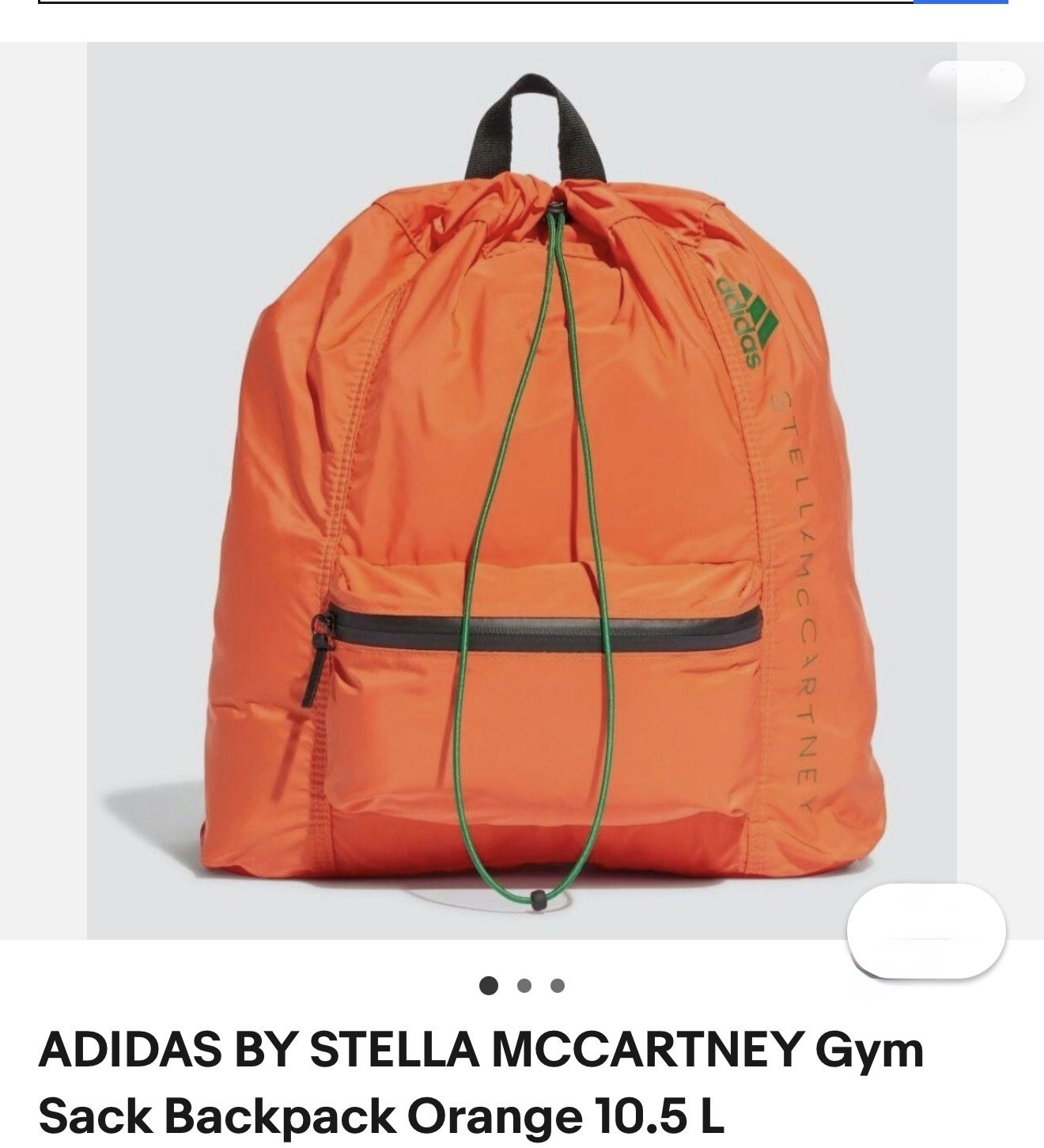 Adidas by Stella McCartney Vibrant Orange Backpack