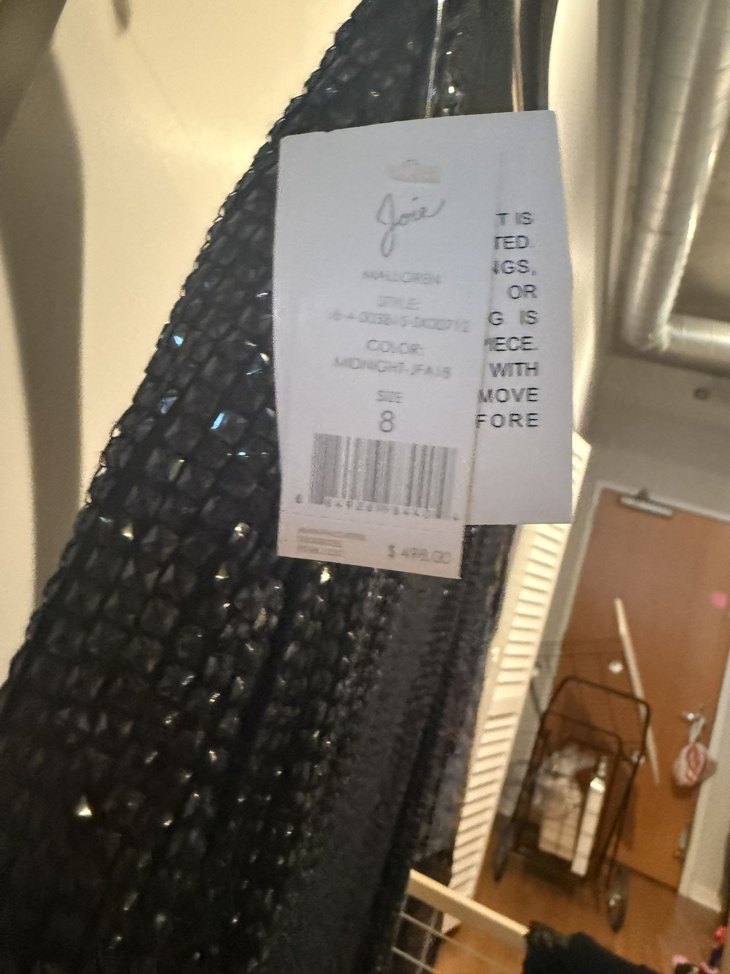 JOIE Malloren Sequined Pencil Blue Skirt - Size 8 - photo 4