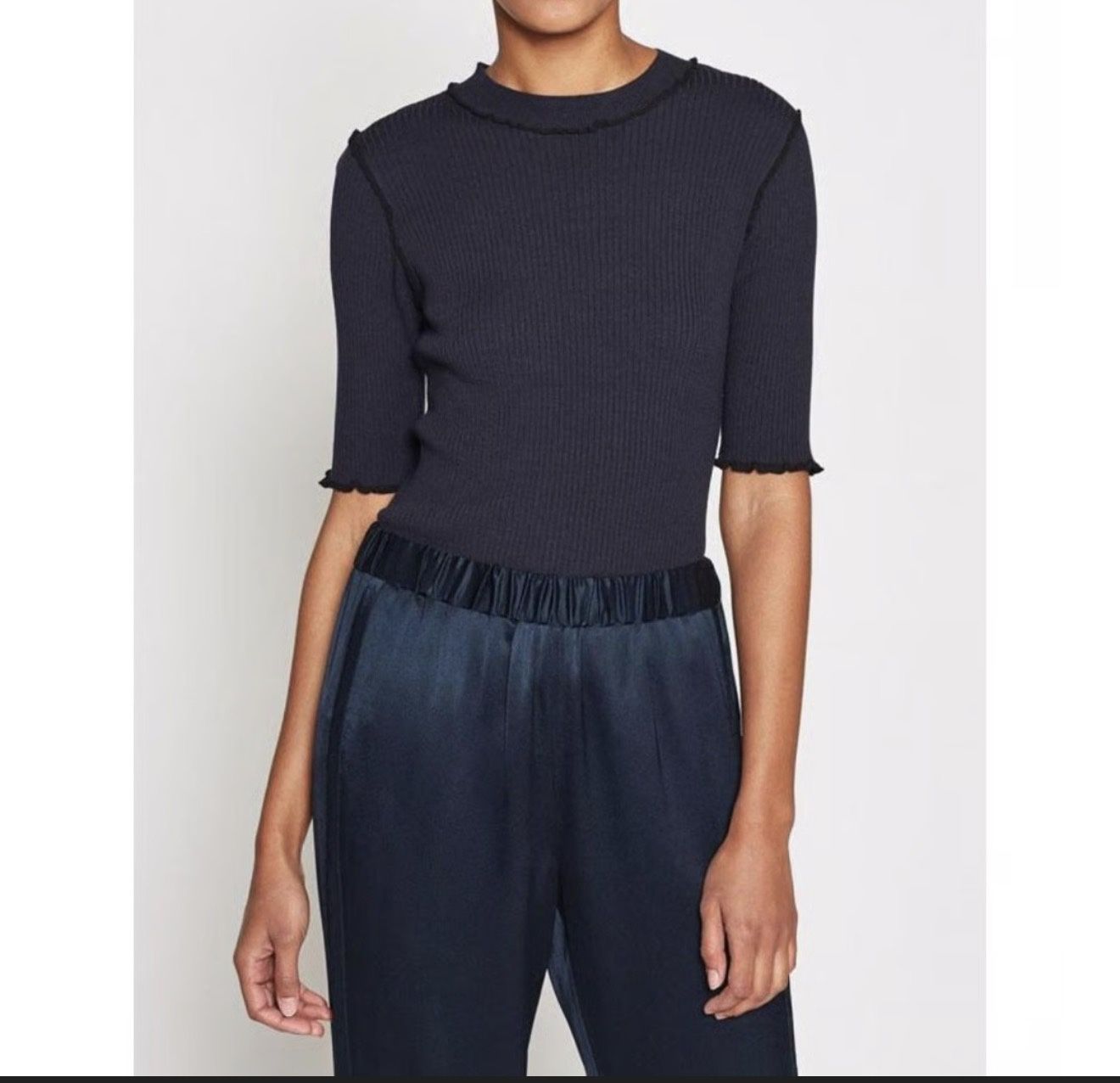 JOIE Thama Midnight Short Sleeve Top - Medium