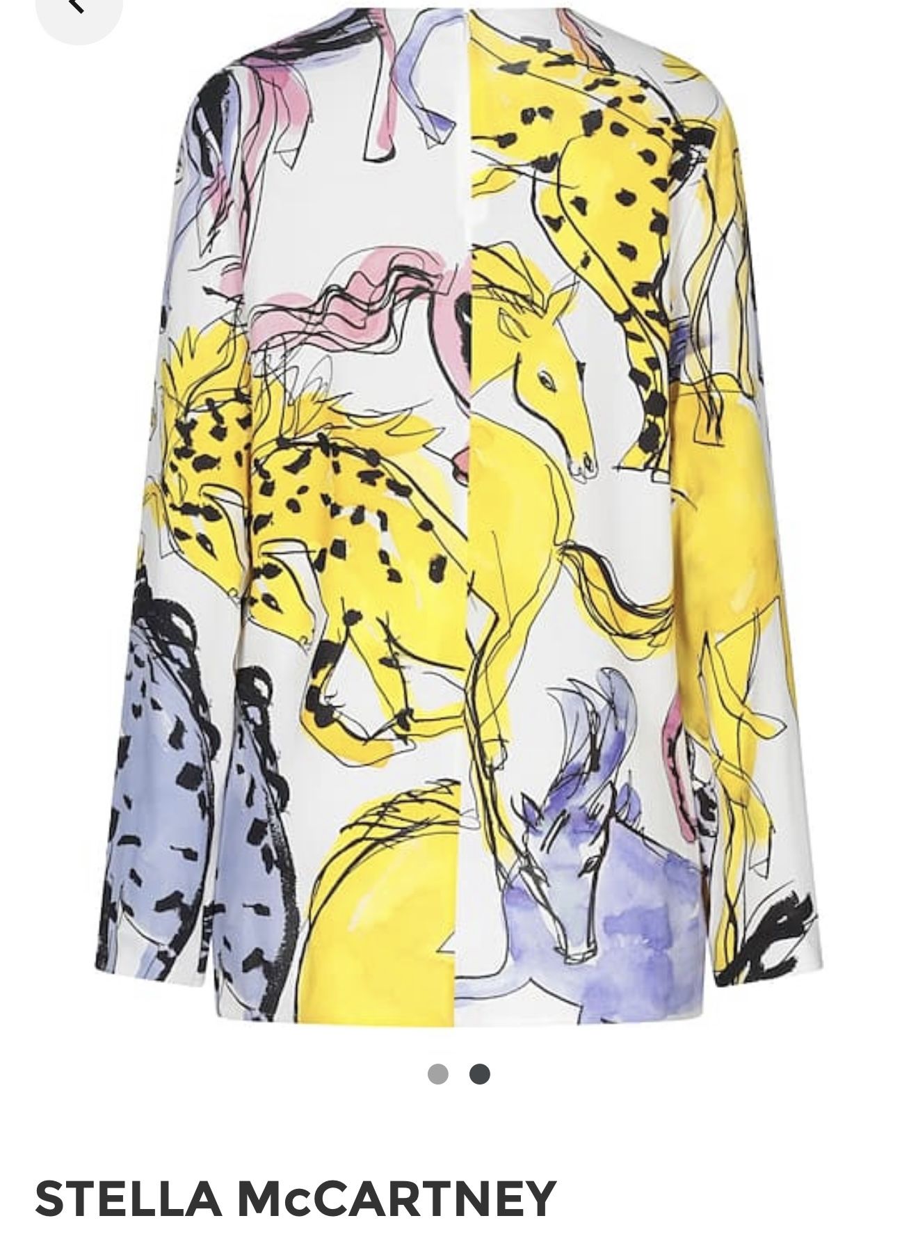 Stella McCartney Louisa Watercolor Horse Print Blouse - photo 2